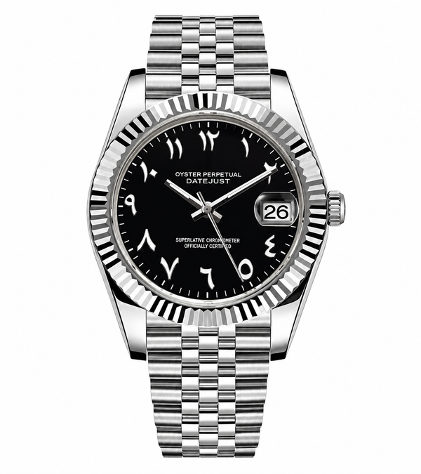 Datejust Black Arabic