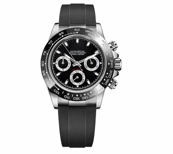 Daytona Black & Silver Oysterflex