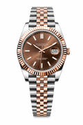 Datejust Two Tone Rose & Silver Chocolate Dial